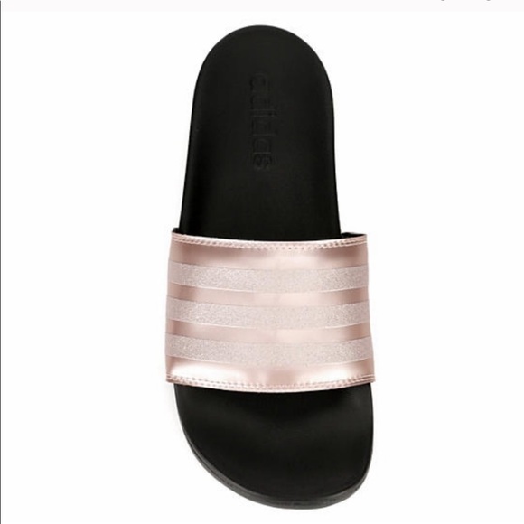 rose gold slides adidas